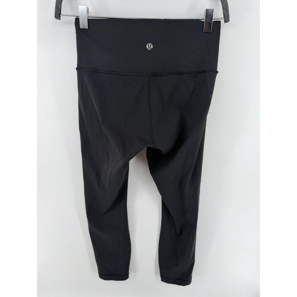 🍒 Lululemon Sz 4 Wunder Under High-Rise Tight 24” Luxtreme Black Leggings EUC